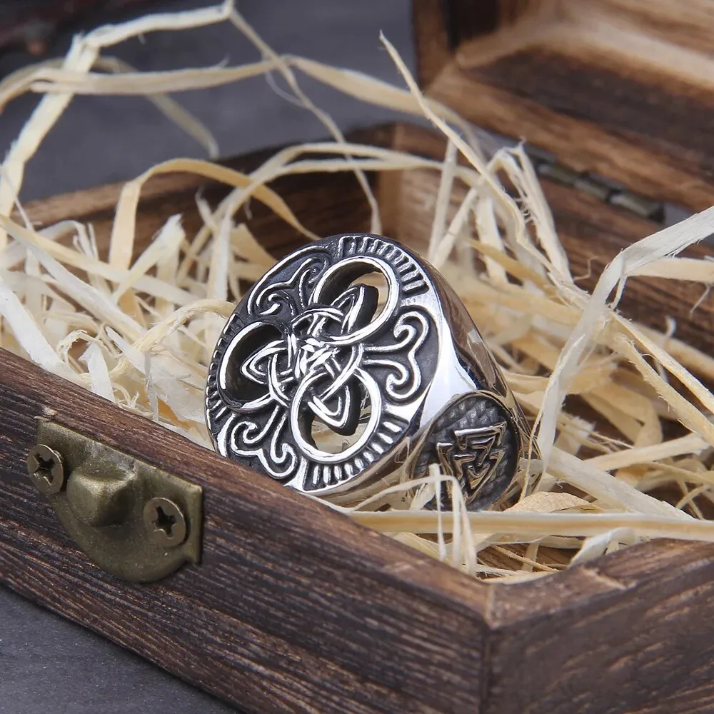 Classic Celtics Triquetra Symbol Viking Ring
