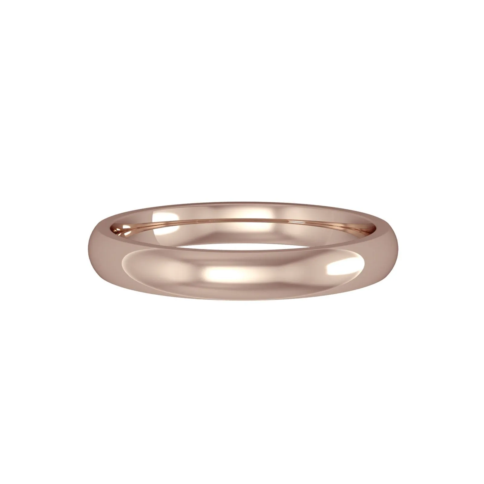Classic Court Style Wedding Band 3.0mm