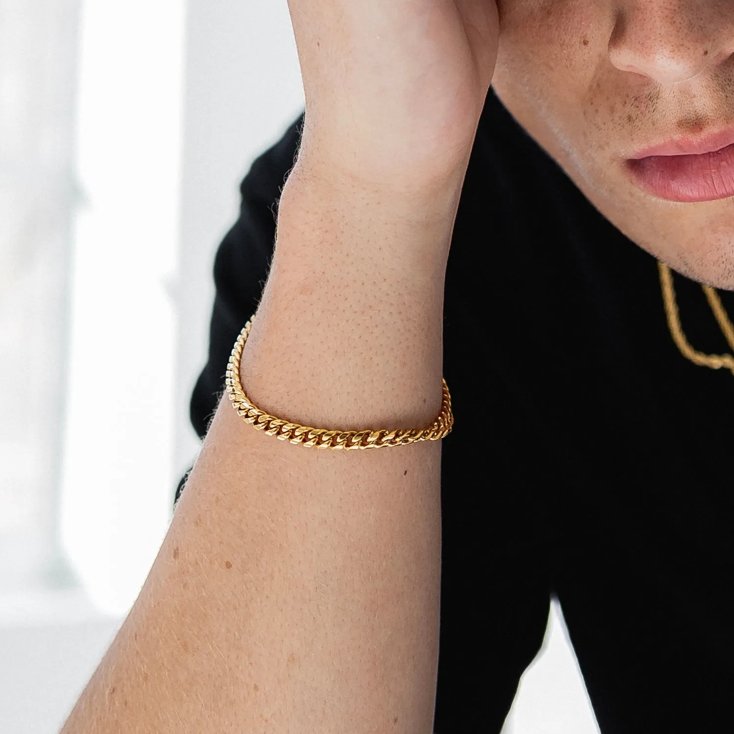 Classic Cuban Link Bracelet 5mm (18K GOLD)