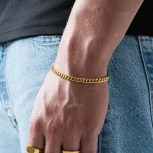 Classic Cuban Link Bracelet 5mm (18K GOLD)