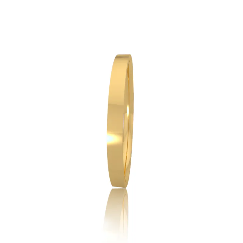 Classic wedding band - Flat (2 mm)