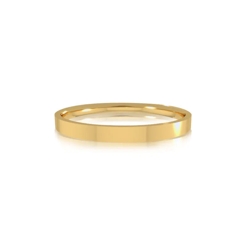 Classic wedding band - Flat (2 mm)