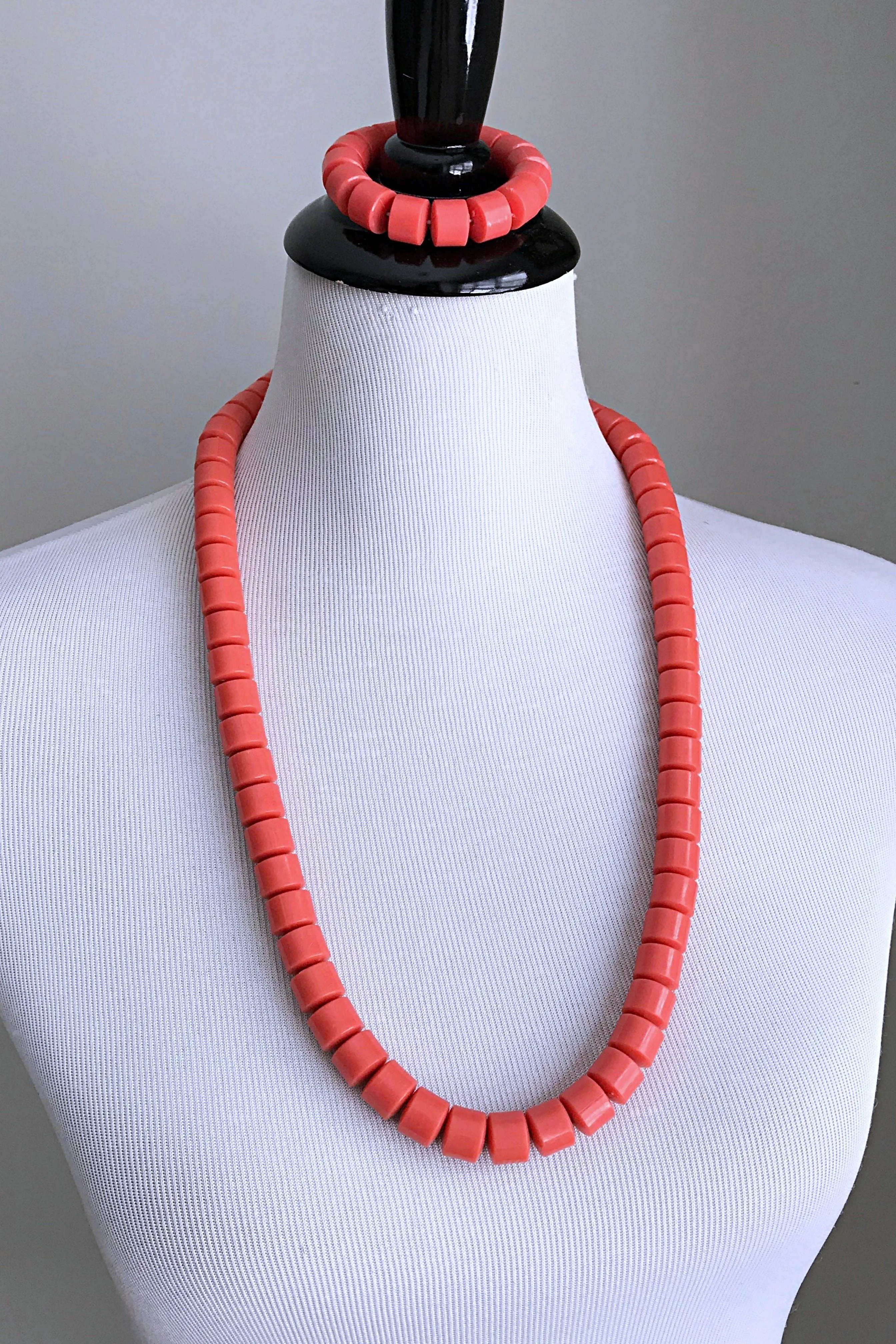 Coral Igbo Nigerian Wedding Necklace