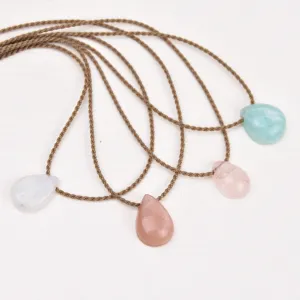 Dainty Crystal   Gemstone - Pendants