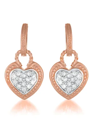 Daphné Heart Shape Drop Earrings