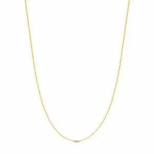 Diamond Cut Rolo Chain 0.90mm // 10k Italian Solid Gold
