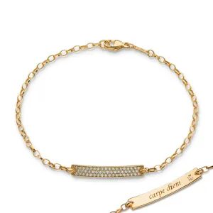 Diamond "Carpe Diem" Petite Poesy Bracelet