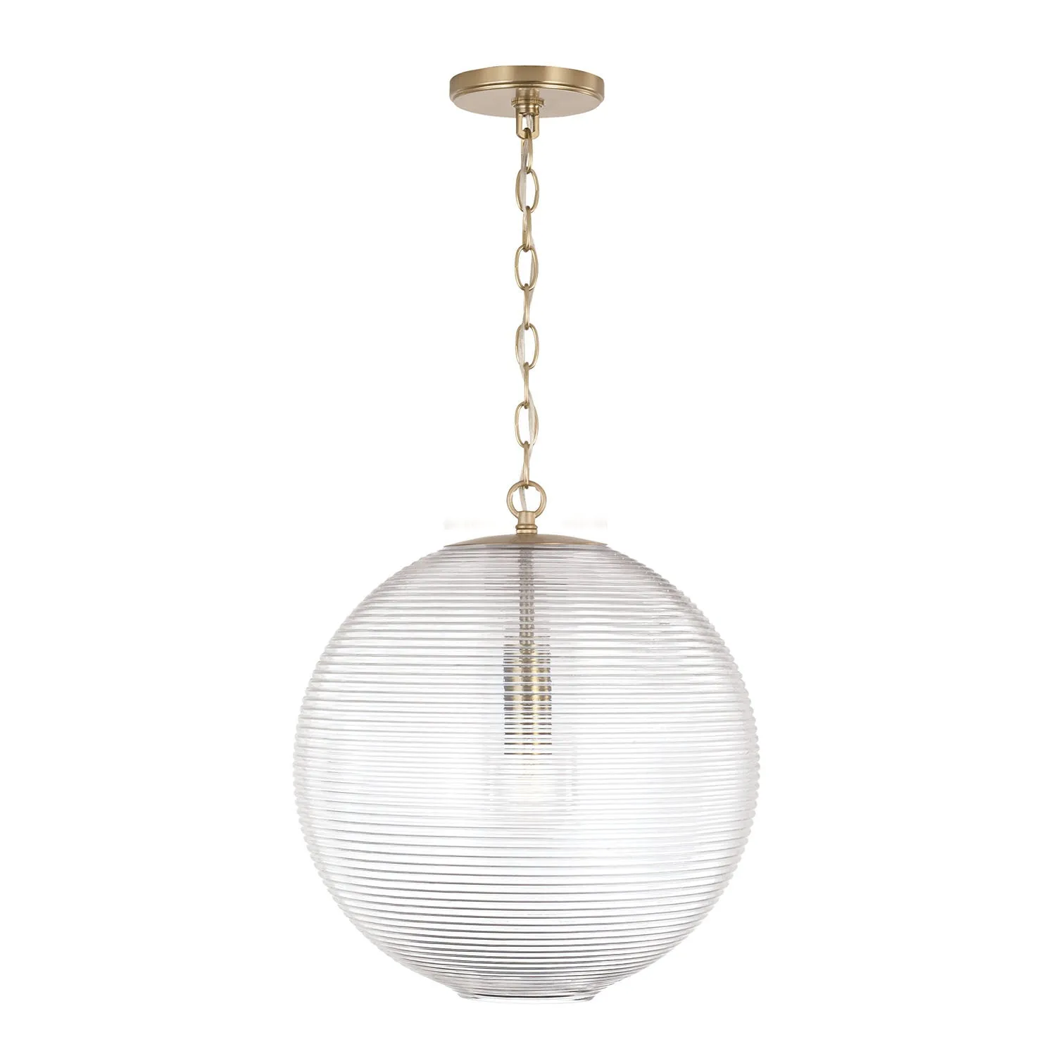DOLAN 1-LIGHT PENDANT, MATTE BRASS
