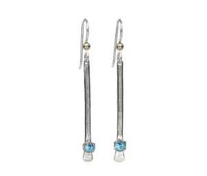 Earth Grace Silver Slide Earrings