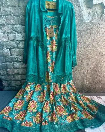 Emerald Vintage Lace Jacket