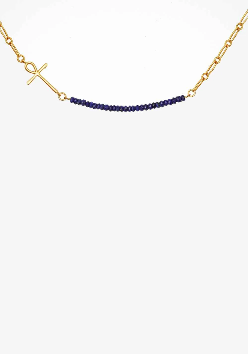 Eshe Necklace Lapis Gold