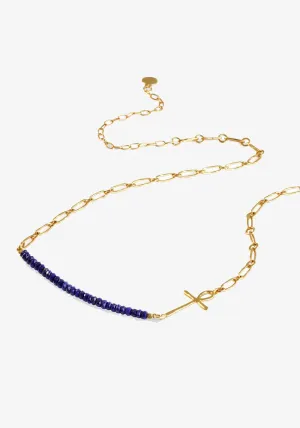 Eshe Necklace Lapis Gold
