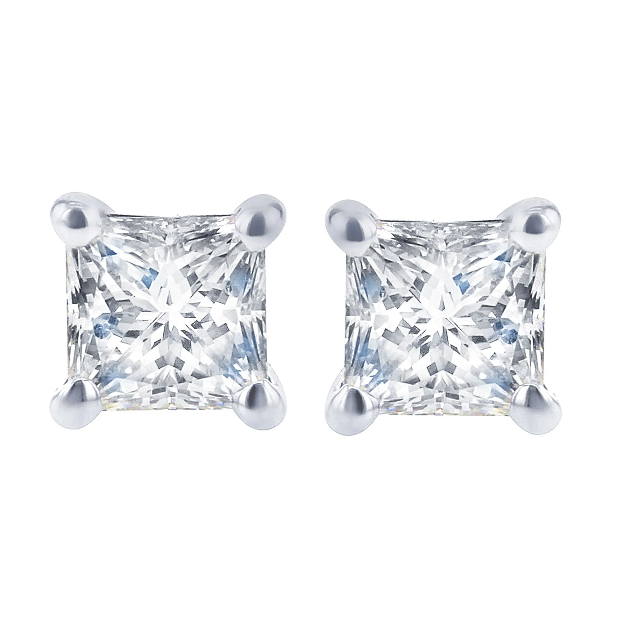 Exclusive Princess Diamond Stud Earrings 1/2ct