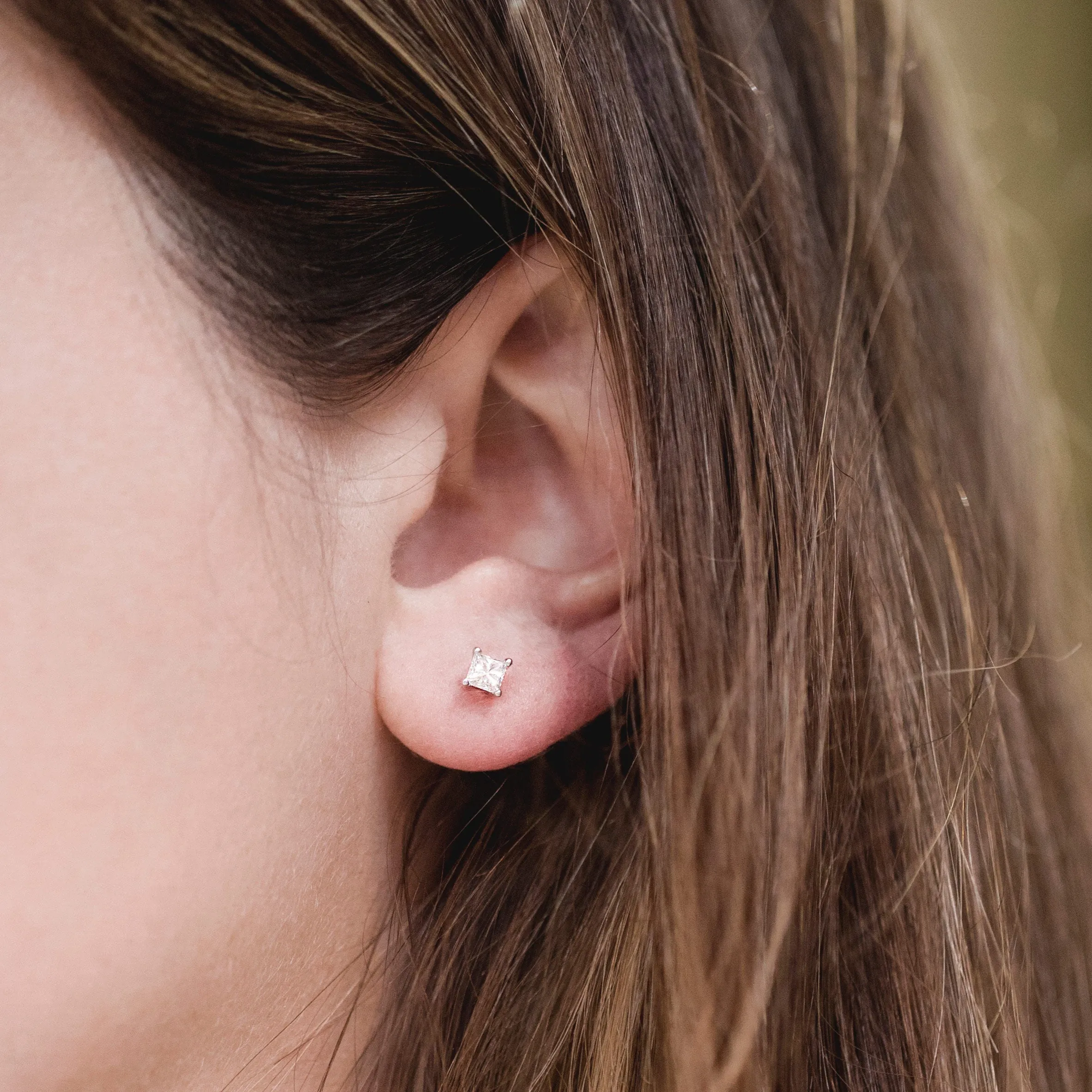 Exclusive Princess Diamond Stud Earrings 1/2ct