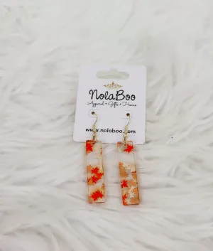Fall Leaves Acrylic Earrings