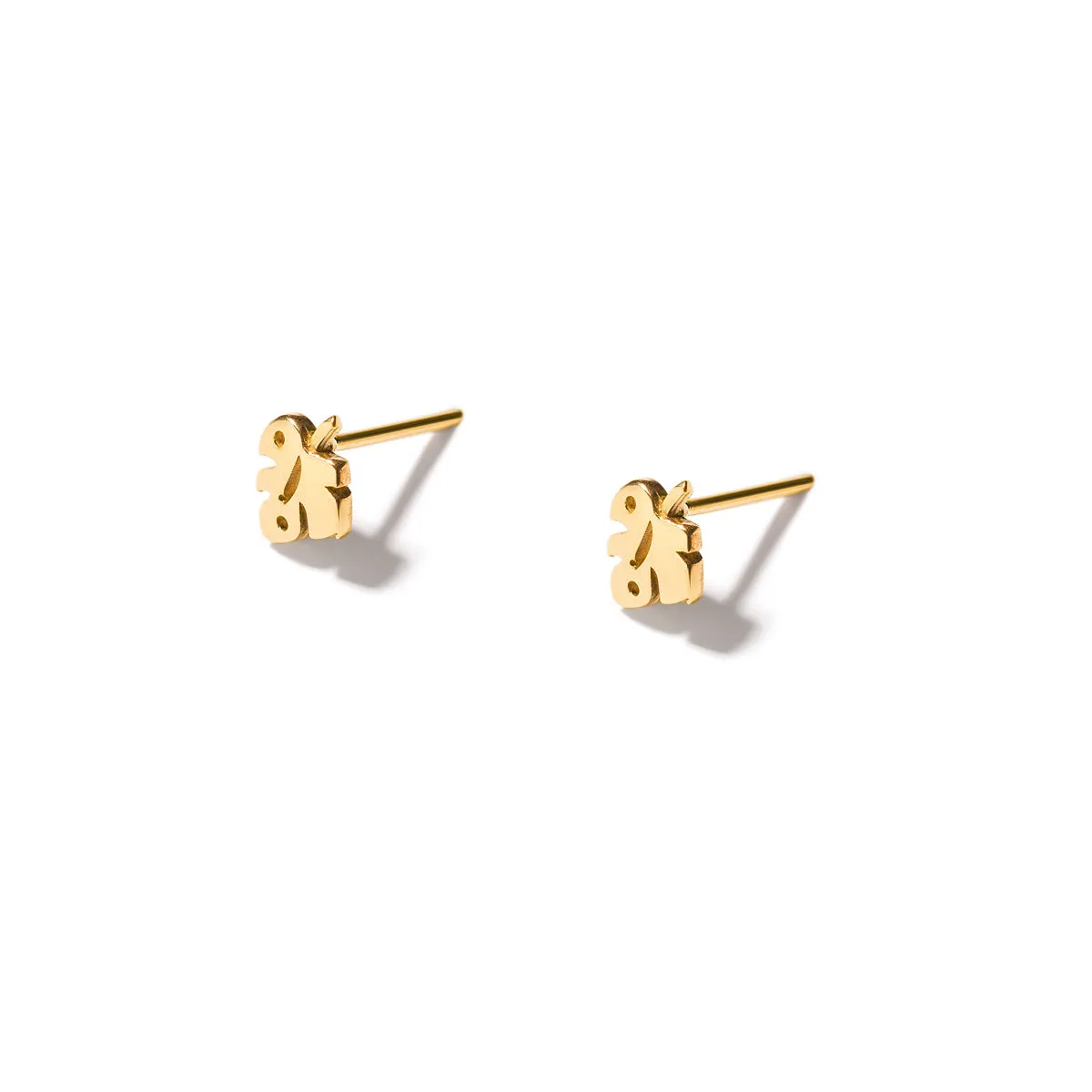 Fig Leaf Stud Earrings