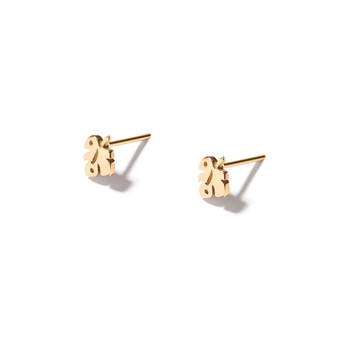 Fig Leaf Stud Earrings