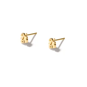 Fig Leaf Stud Earrings