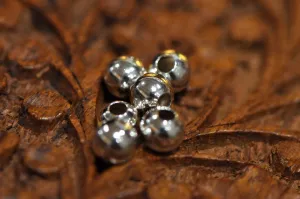 First Arrow's 'Ball' Silver Beads (O-102)