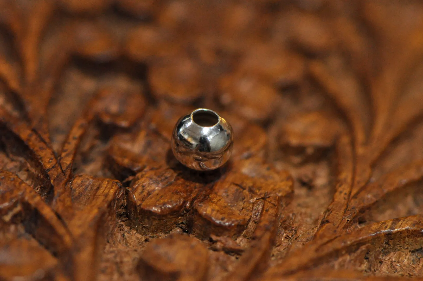 First Arrow's 'Ball' Silver Beads (O-102)