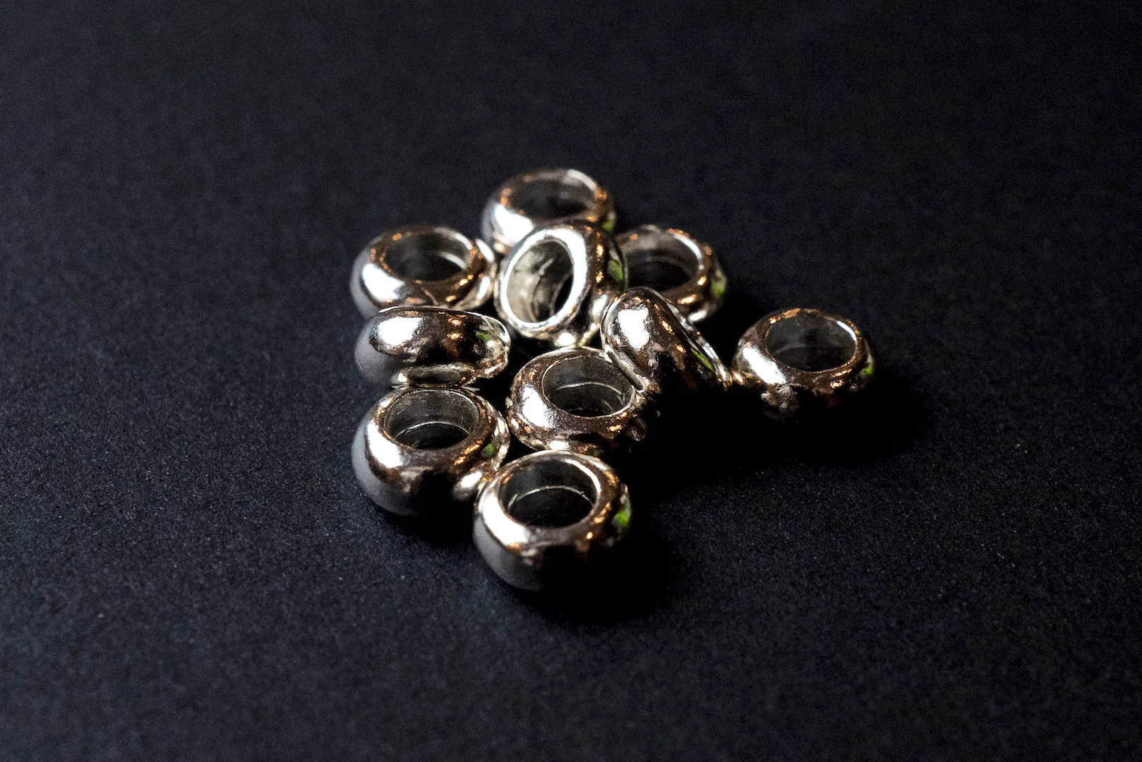 First Arrow's 'Flat Rounded' Size Large Silver Bead (O-215)