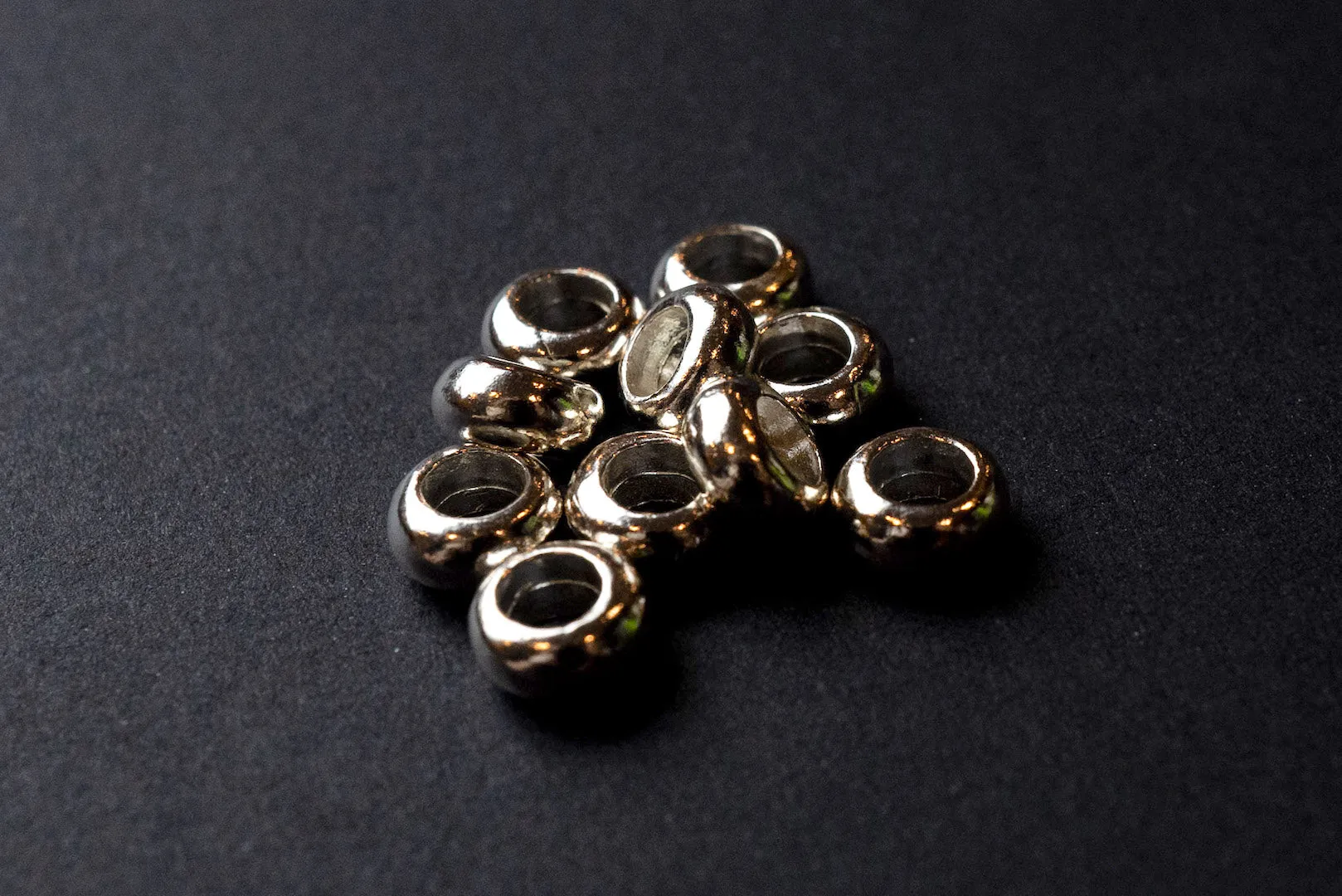 First Arrow's 'Flat Rounded' Size Large Silver Bead (O-215)