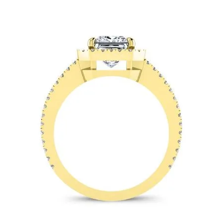 Freesia - Round Moissanite Engagement Ring