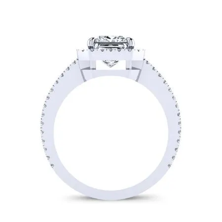 Freesia - Round Moissanite Engagement Ring