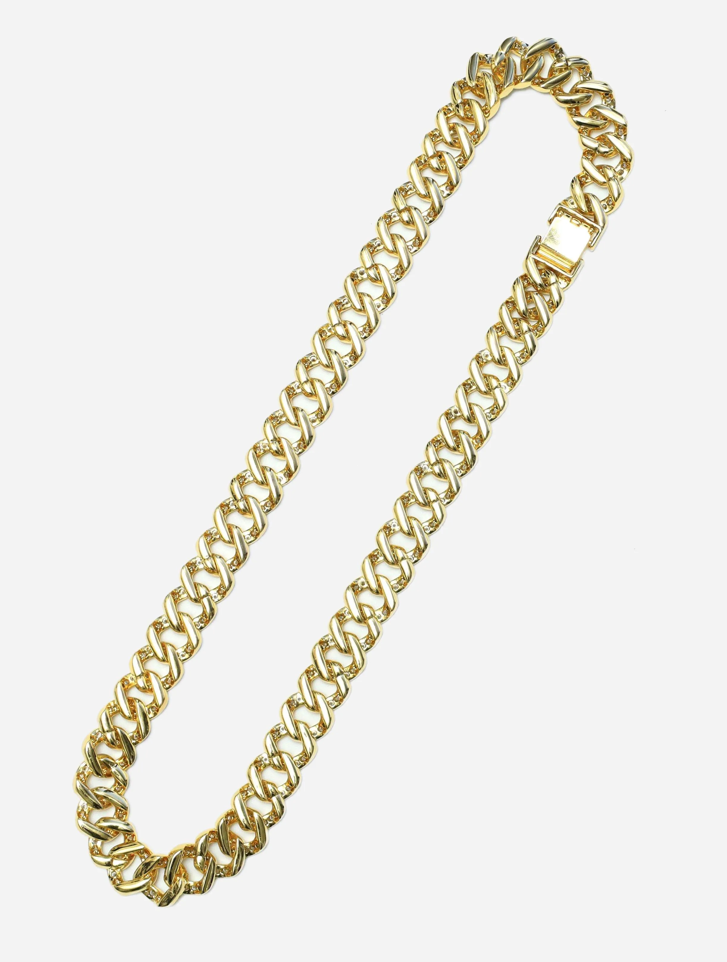 GD Cuban Link Diamond 24 15MM Chain