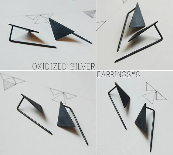 Geometric pendants earrings N°8