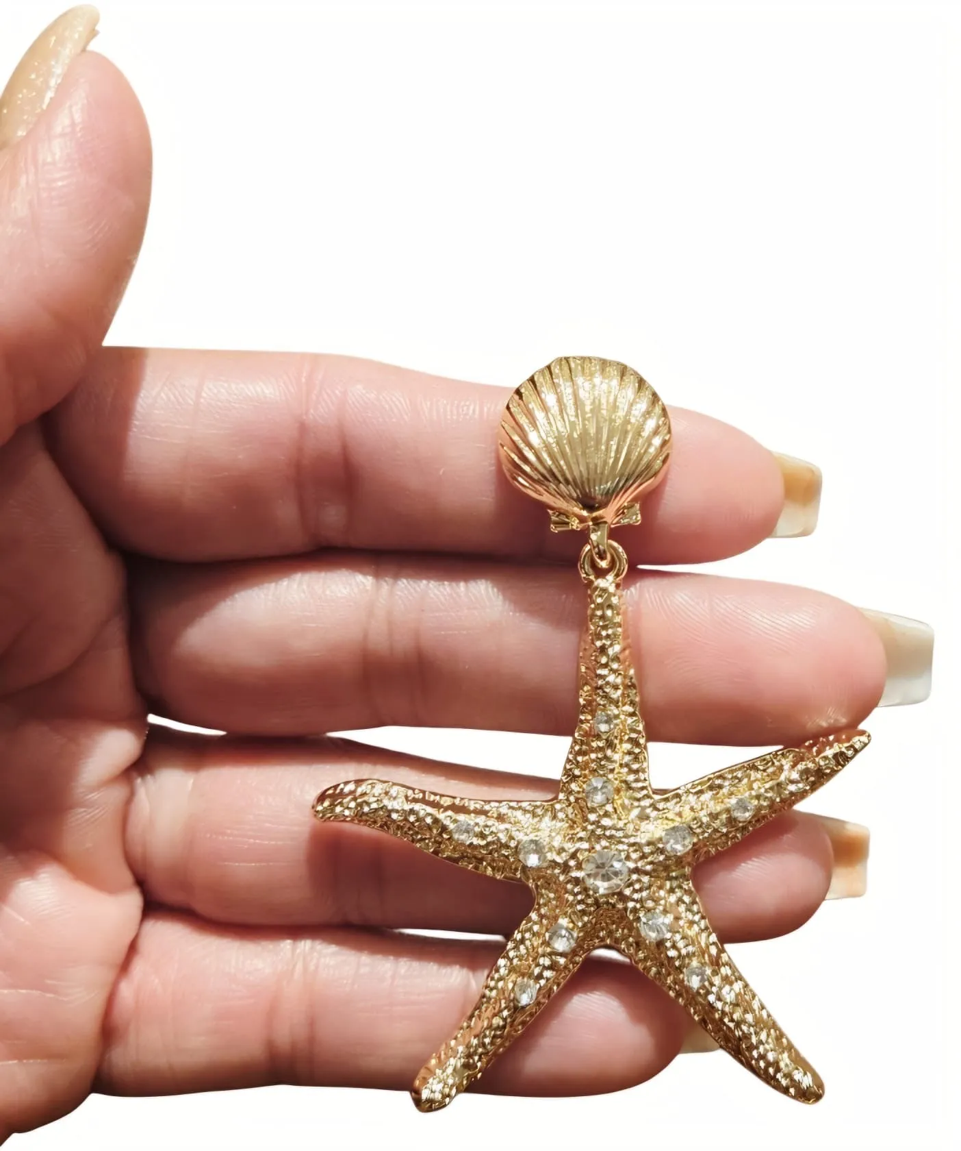 Gold Ocean Glam Luxe Earrings