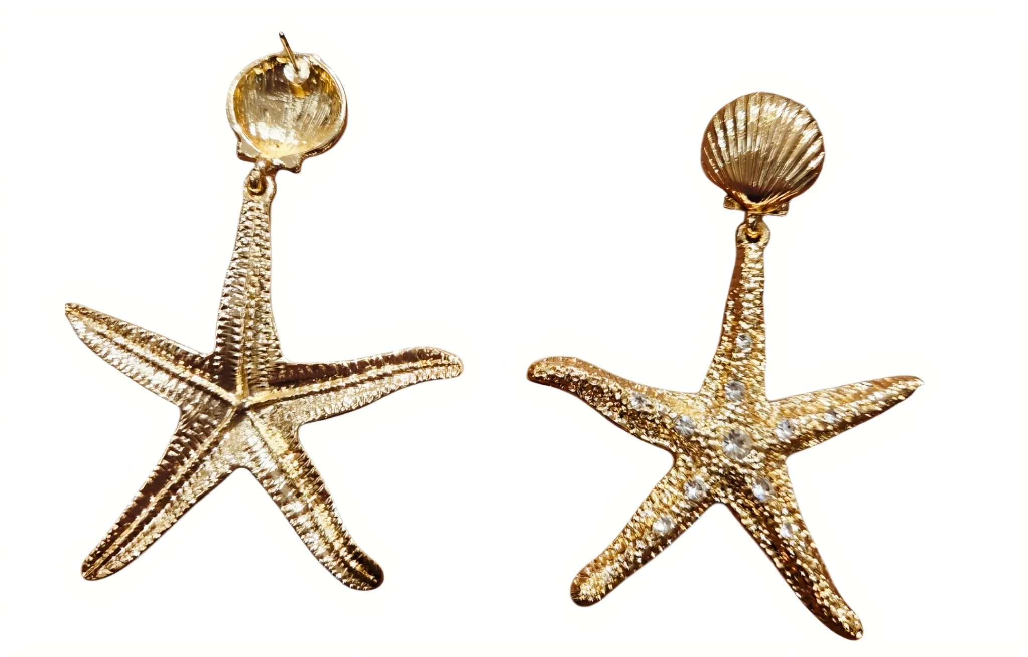 Gold Ocean Glam Luxe Earrings