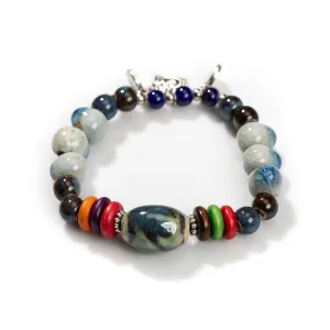 Handmade Ceramic Cracked Ice Vintage Single-Layer Bracelet