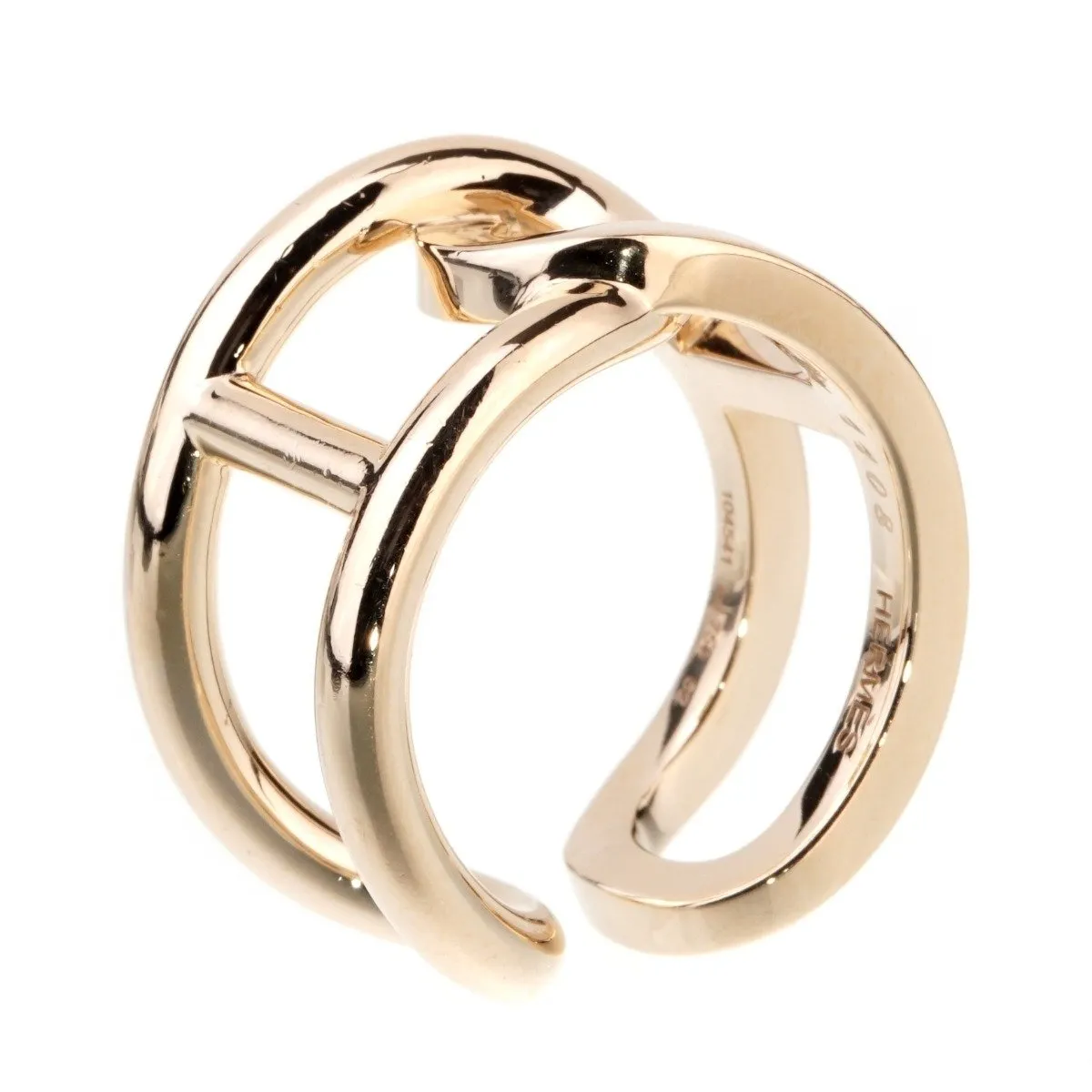 Hermes Chaine d'Ancre Yellow Gold Ring