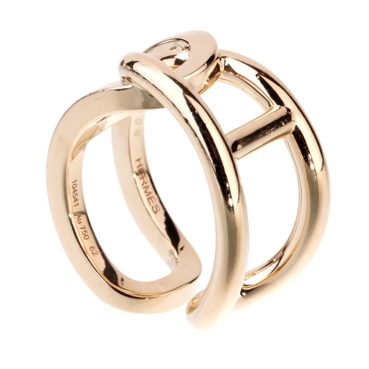 Hermes Chaine d'Ancre Yellow Gold Ring