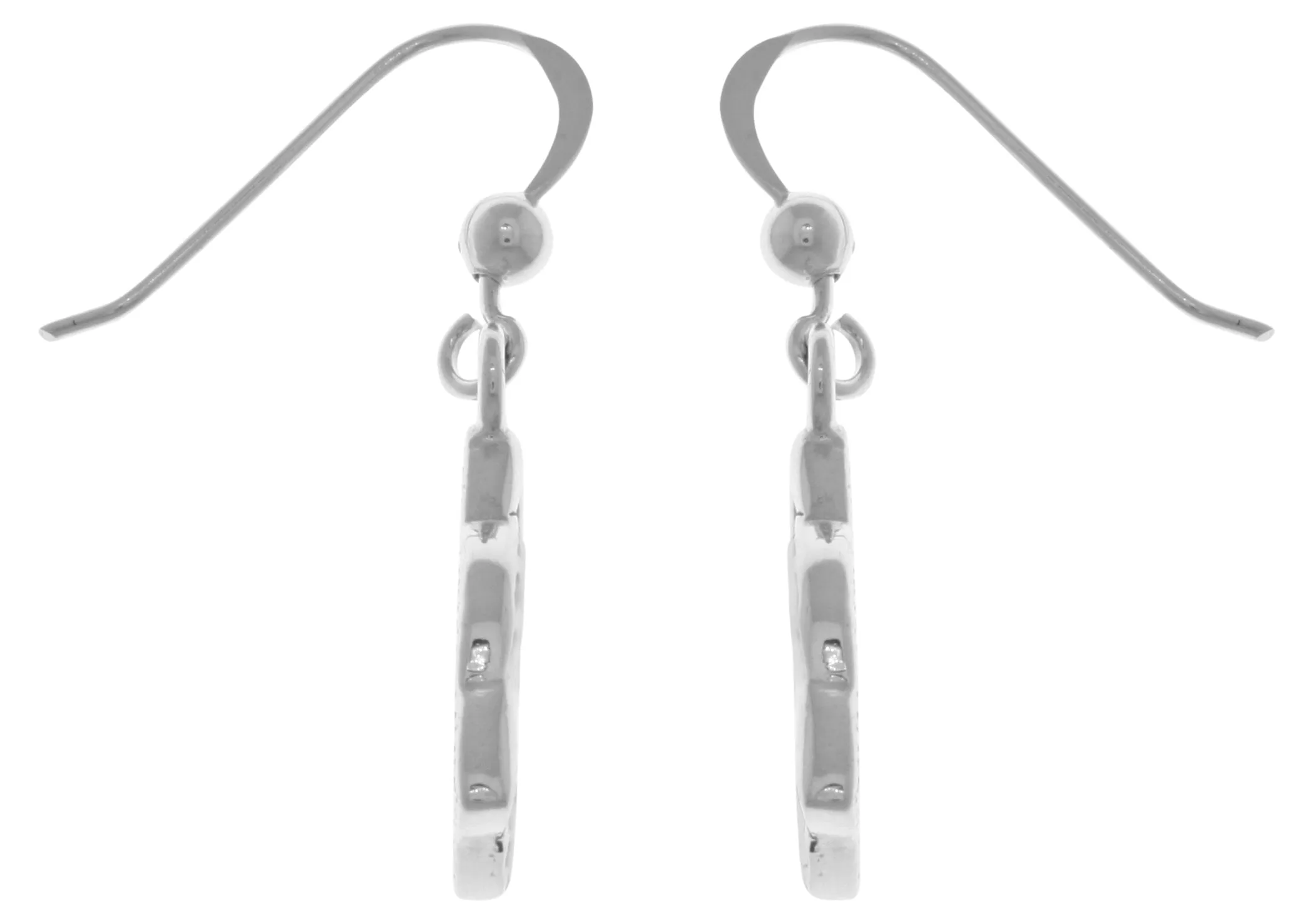 Jewelry Trends Sterling Silver and Gold-Plated Celtic Triquetra Trinity Knot Dangle Earrings
