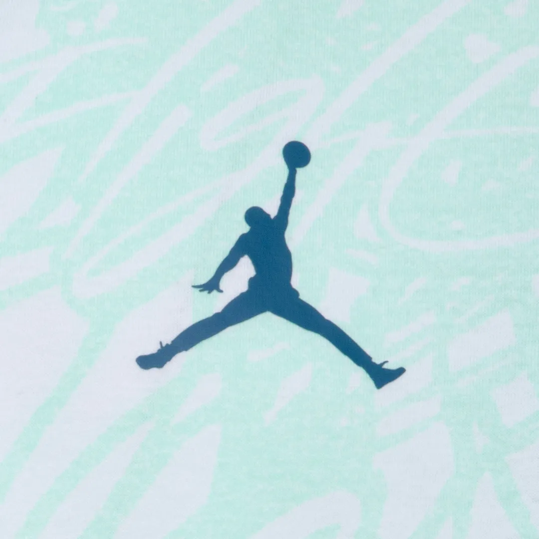 Jordan Net Flight Printed Tee Emerald Rise (Big Kids)