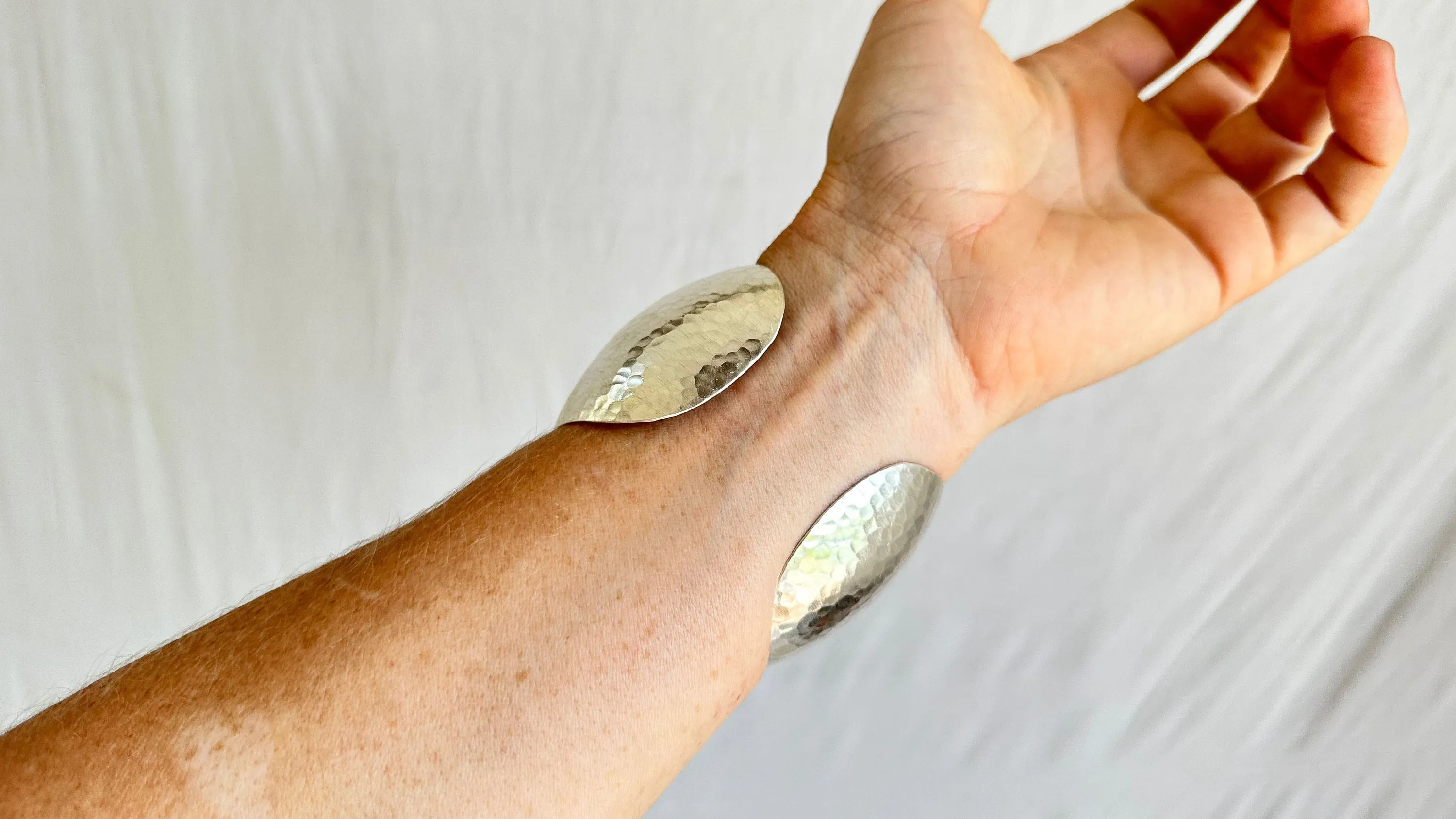 Karen Hill Tribe Sterling Silver PAIR Cuffs. Chunky. Gorgeous. 1015