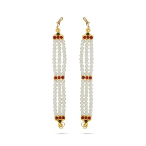 Kemp Mattal - 4.5 Inches | 3 Line Pearl Mattal/ Kemp Jewellery for Women