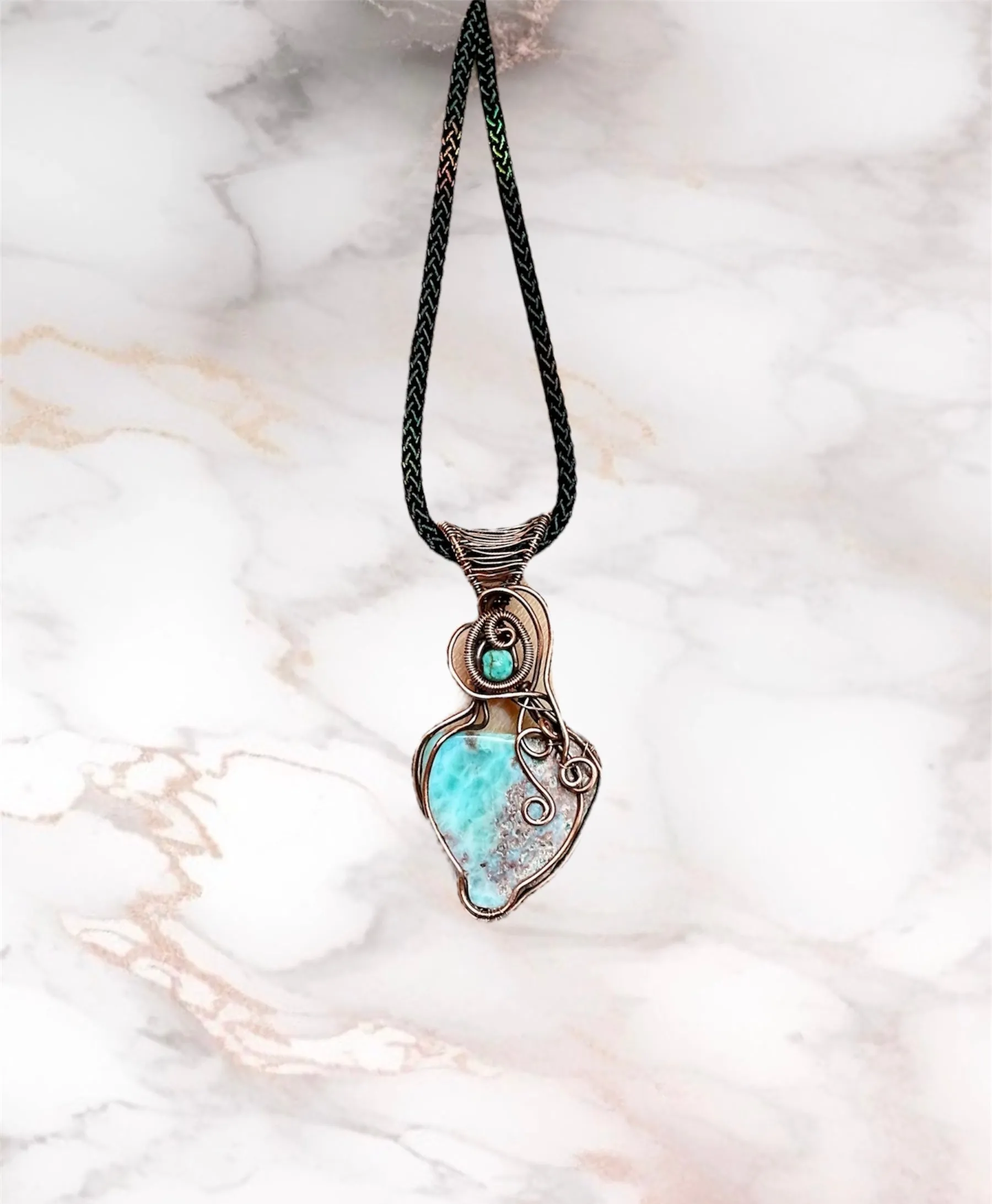 Larimar Mini Pendants