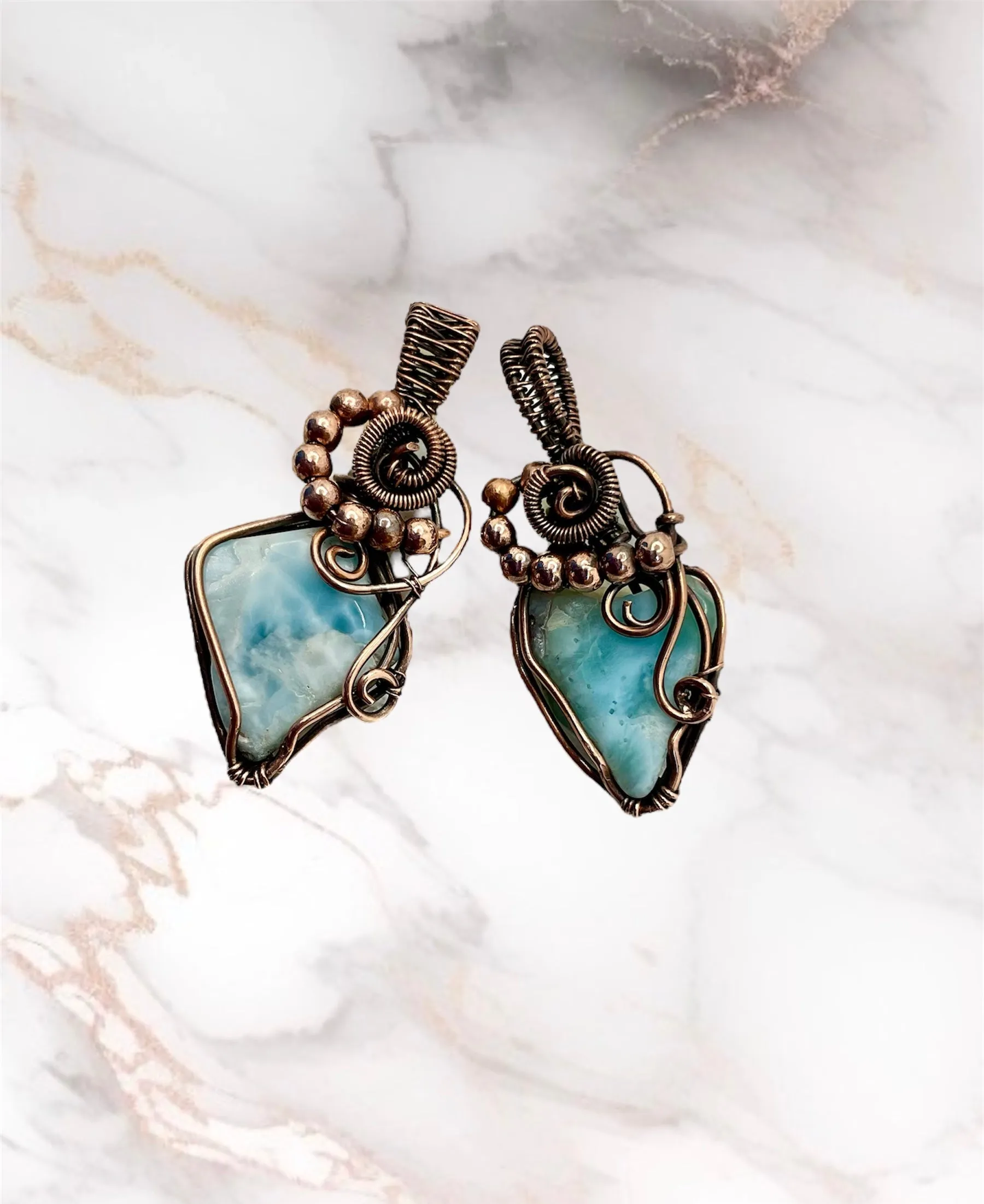 Larimar Mini Pendants