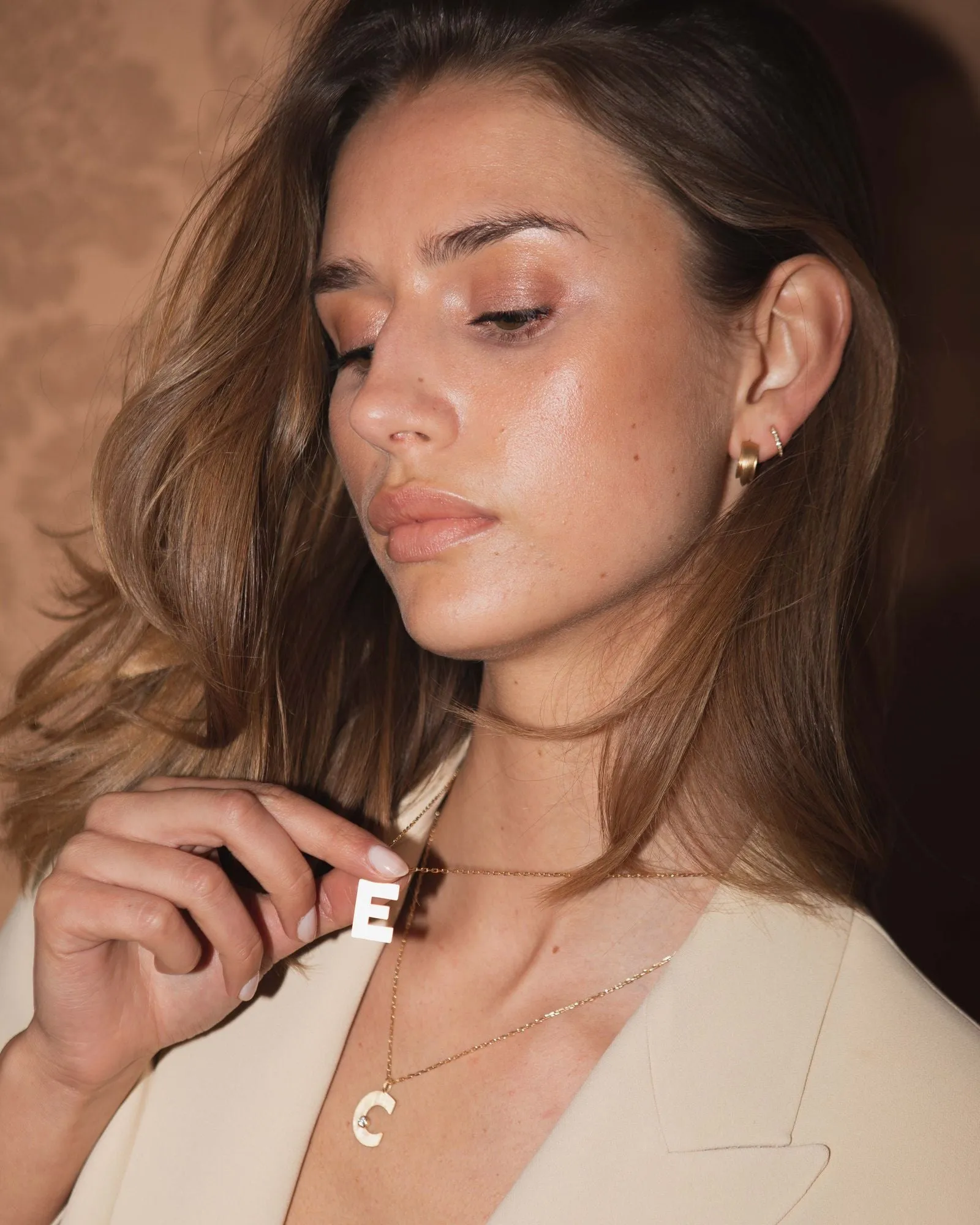 Letter X 18K Gold Pendant
