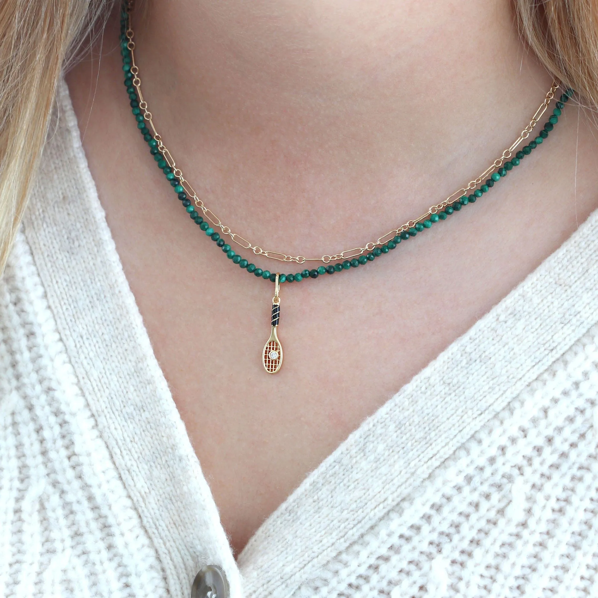Long and Short Chain Necklace