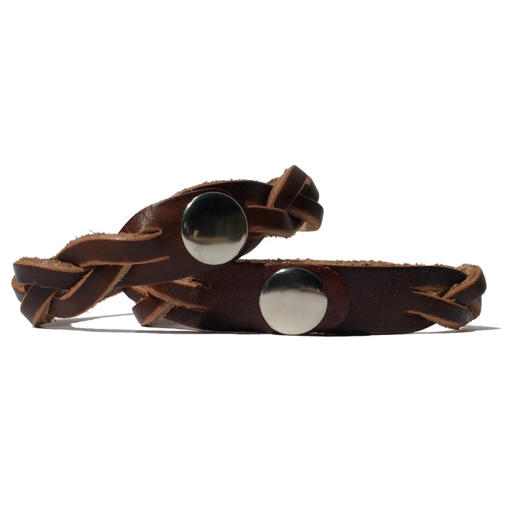 Love You & Love You More Leather Bracelets (Pair)