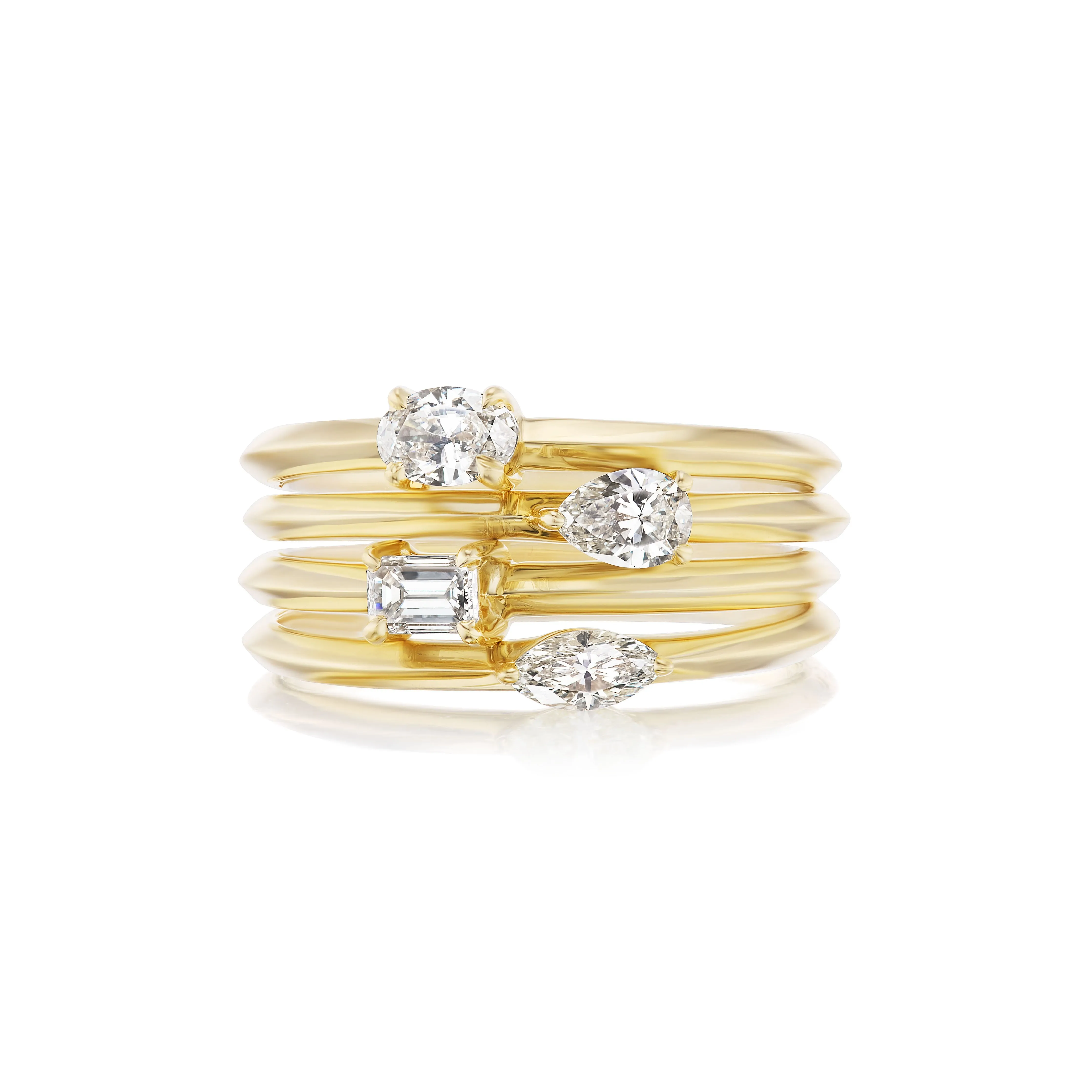 Marquis Diamond Stacker Band