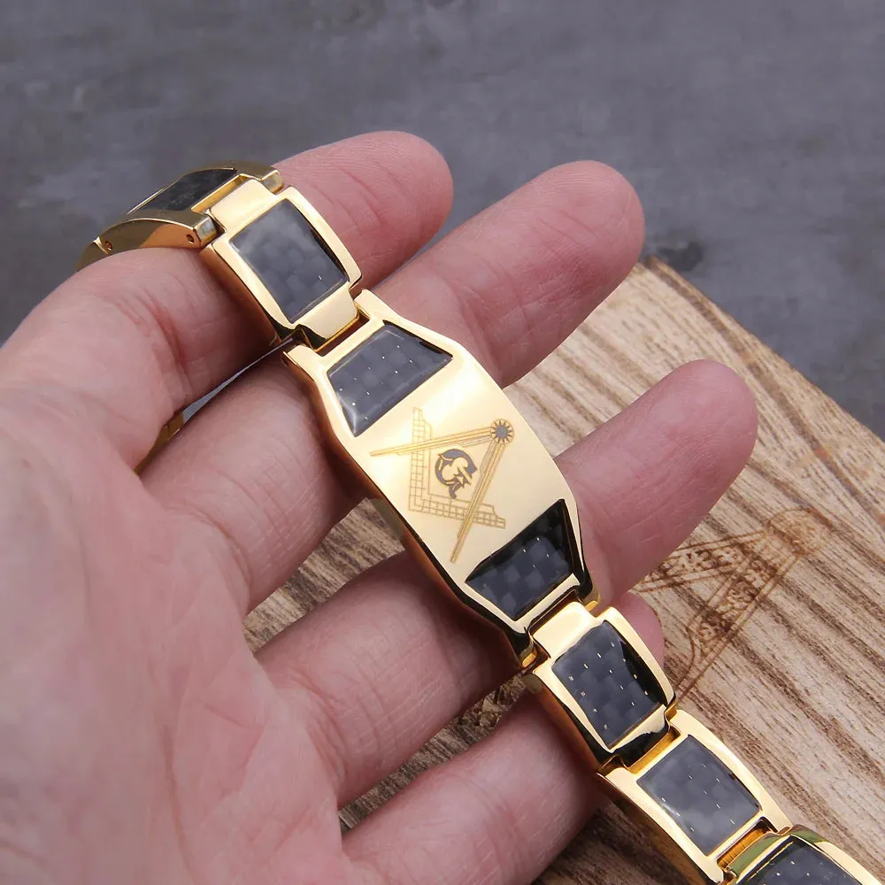 Masonic Black Magnetic Health Energy Viking Bracelet
