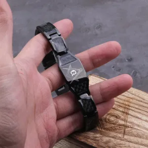 Masonic Black Magnetic Health Energy Viking Bracelet