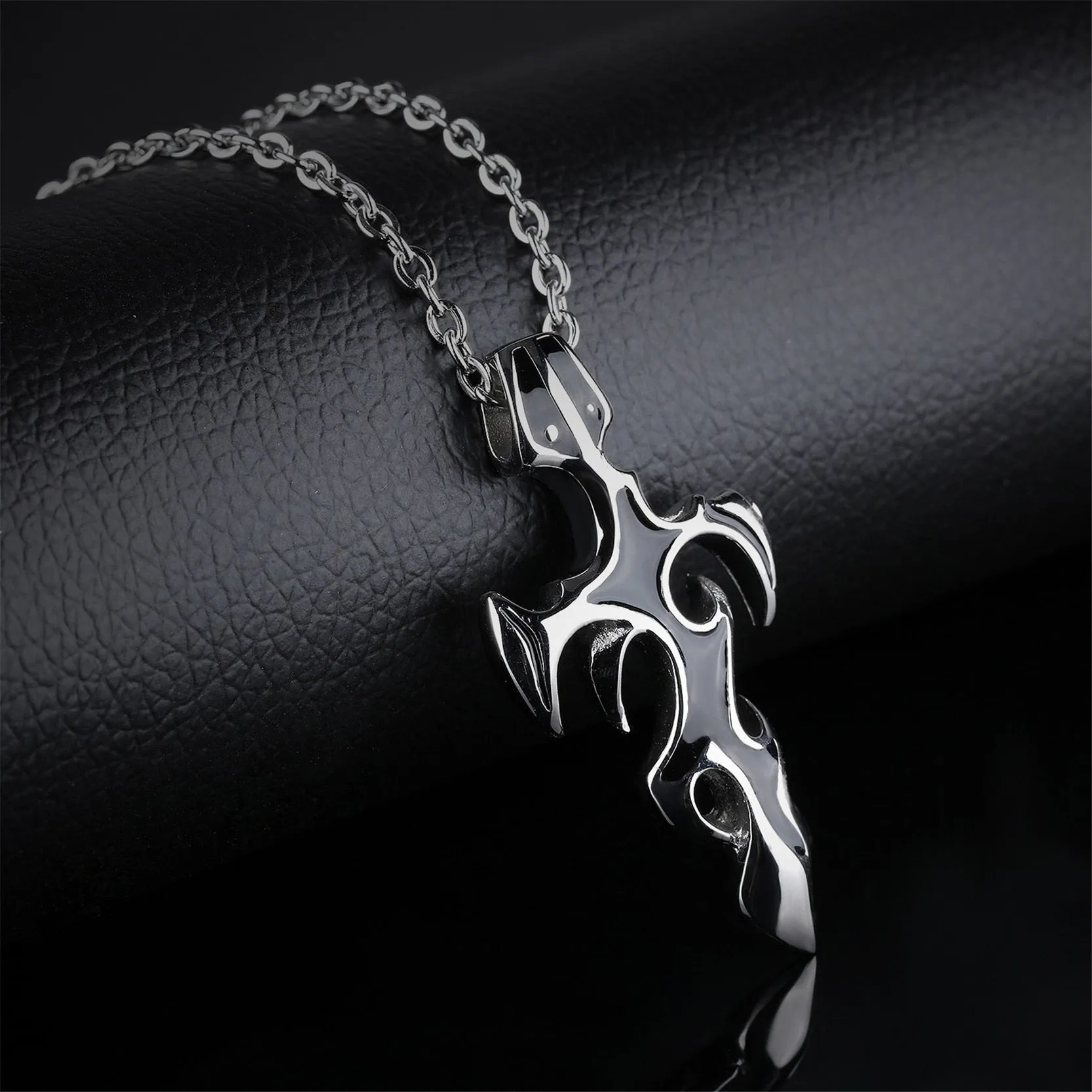 Men’s Sword Gothic Stainless Steel Necklace