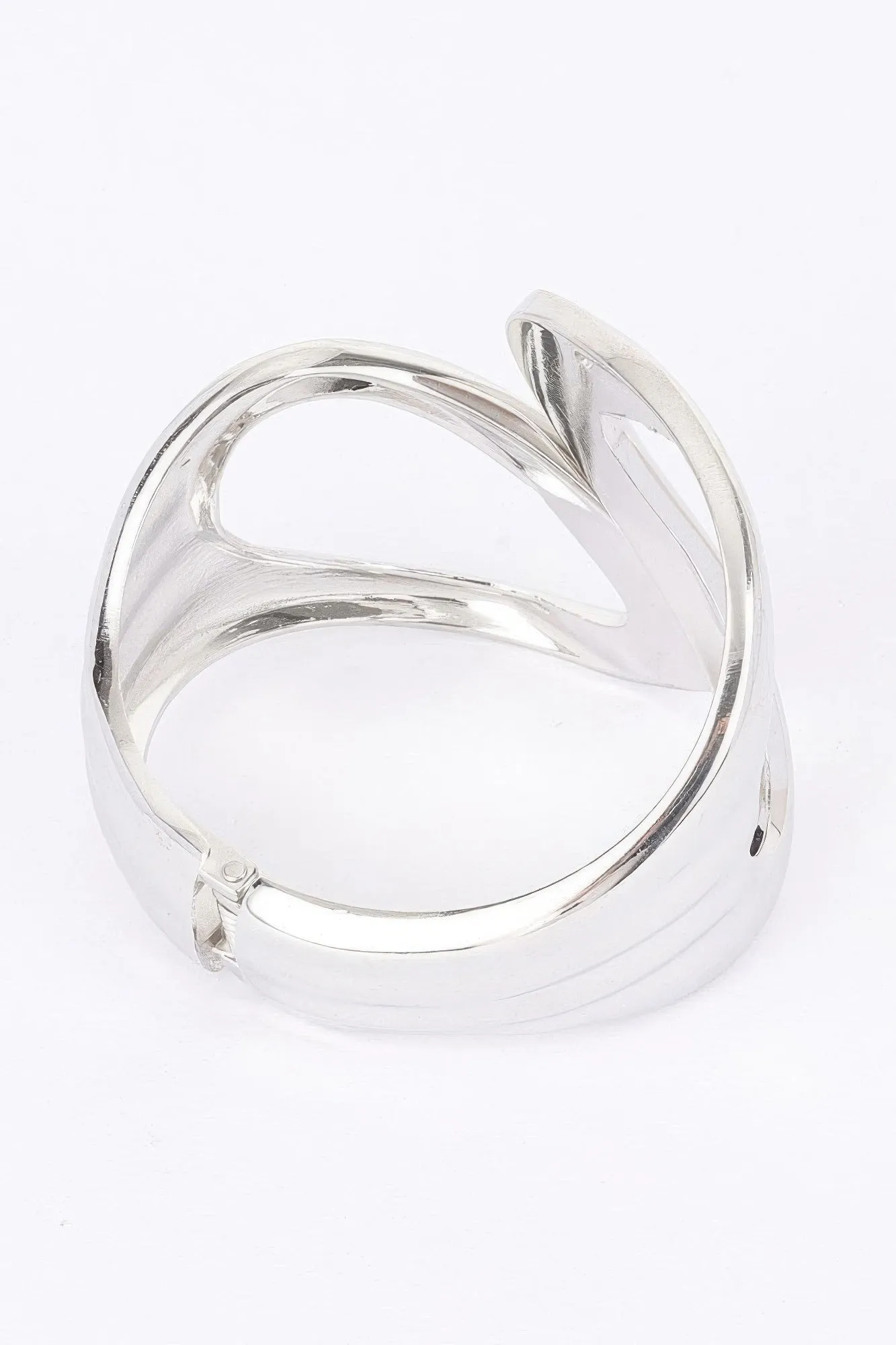 Metal Spring Open Chic Hinge Cuff Bracelet