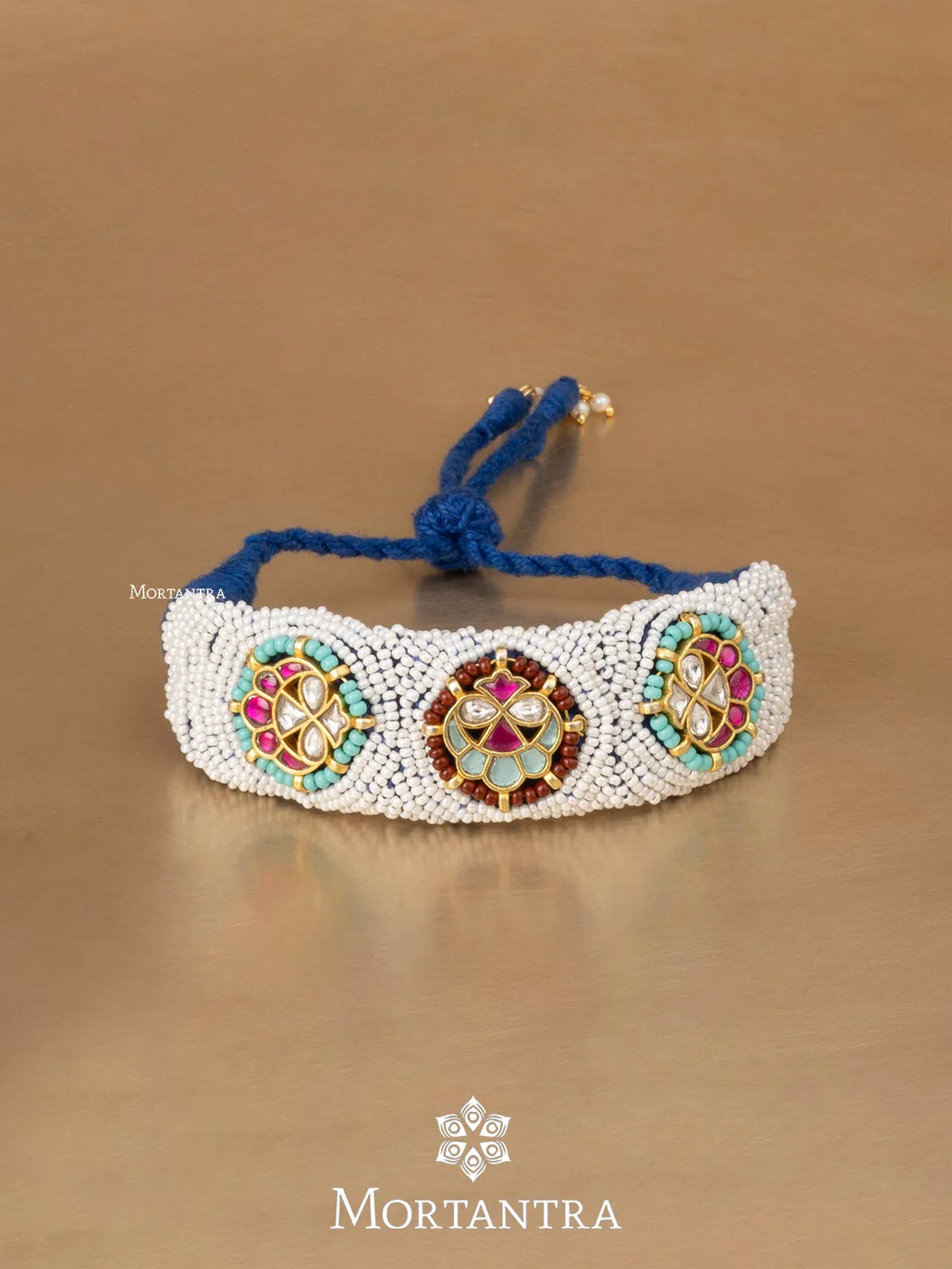 Multicolor Gold Plated Mishr Bracelet - MR-BRAC141M